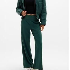 Womens Athleta Venice High Rise Wide Leg Pant Green Size S EUC!